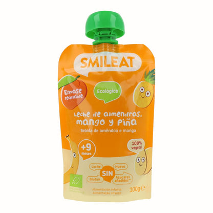 Pouch Amandel, Mango en Ananas ECO Smileat, 100 g