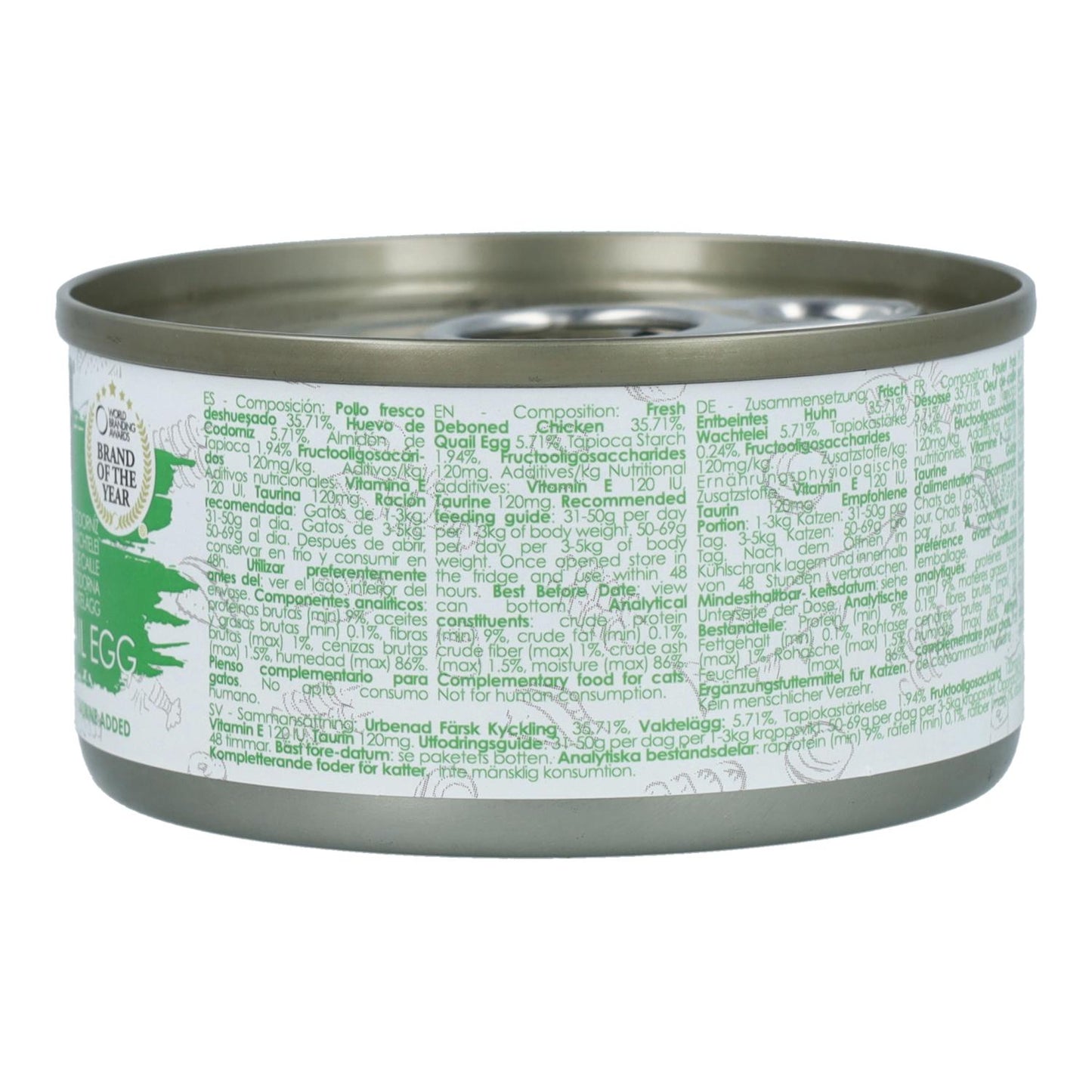 Pakket 24x Kit Cat Blik Gravy - Kip & Eitje Kwartel 70 g Natvoer voor katten in saus