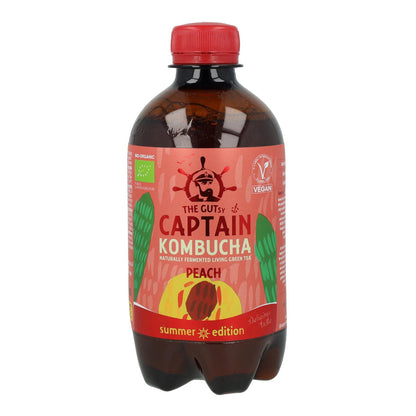 Kombucha brzoskwiniowa BIO Captain Kombucha 400 ml