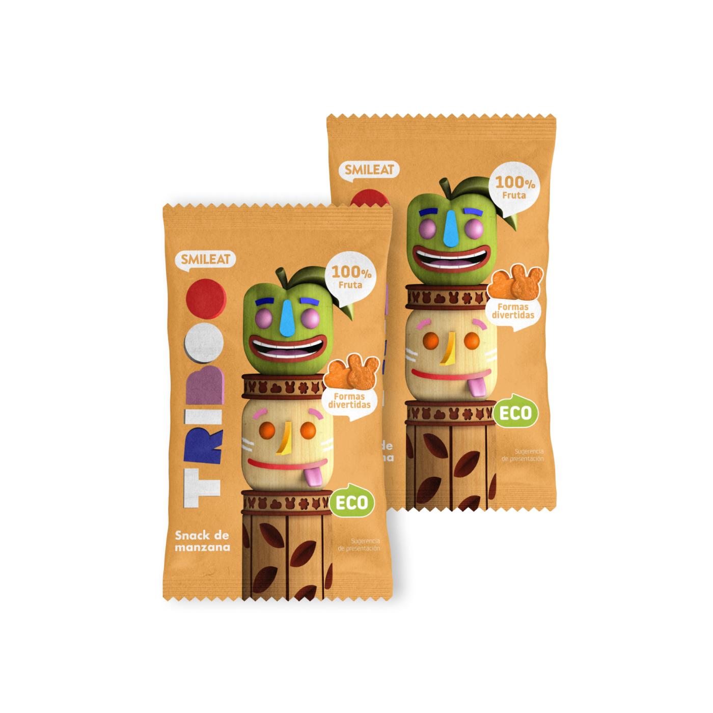 Confezione da 2 snack alla mela ECO 25 g Triboo