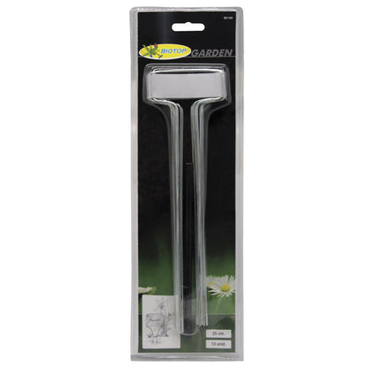 Zinken labels 25 cm Biotop – 10 stuks + potlood voor moestuin en tuin