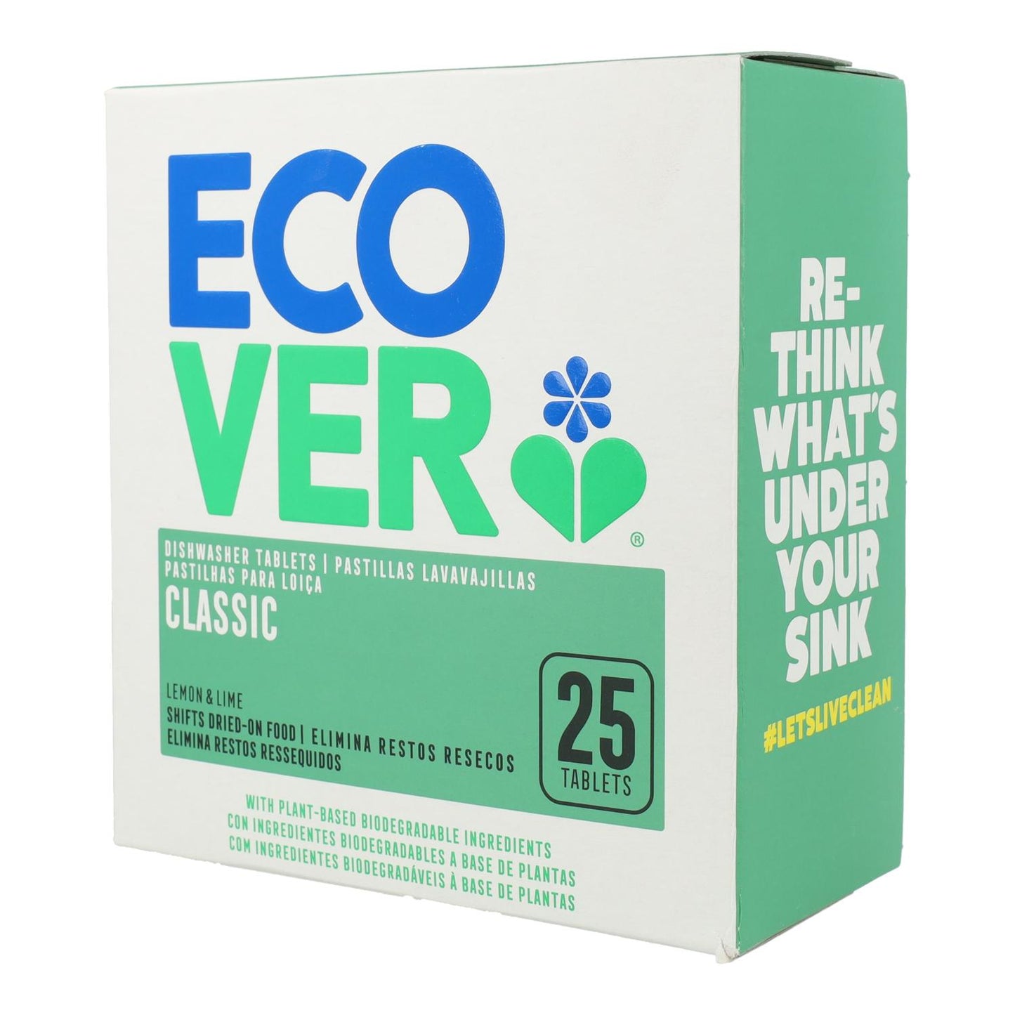 Classic Ecover Geschirrspültabs für Spülmaschinen, 25 Tabs à 20 g