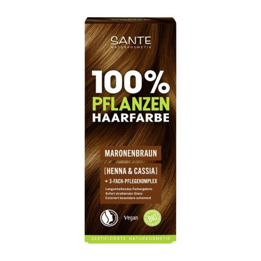 Plantaardige kleurstof 08 Chestnut Brown Sante 100 g