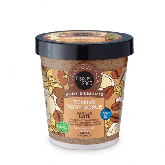 Belebendes Körperpeeling Vanille-Latte Organic Shop 450 ml