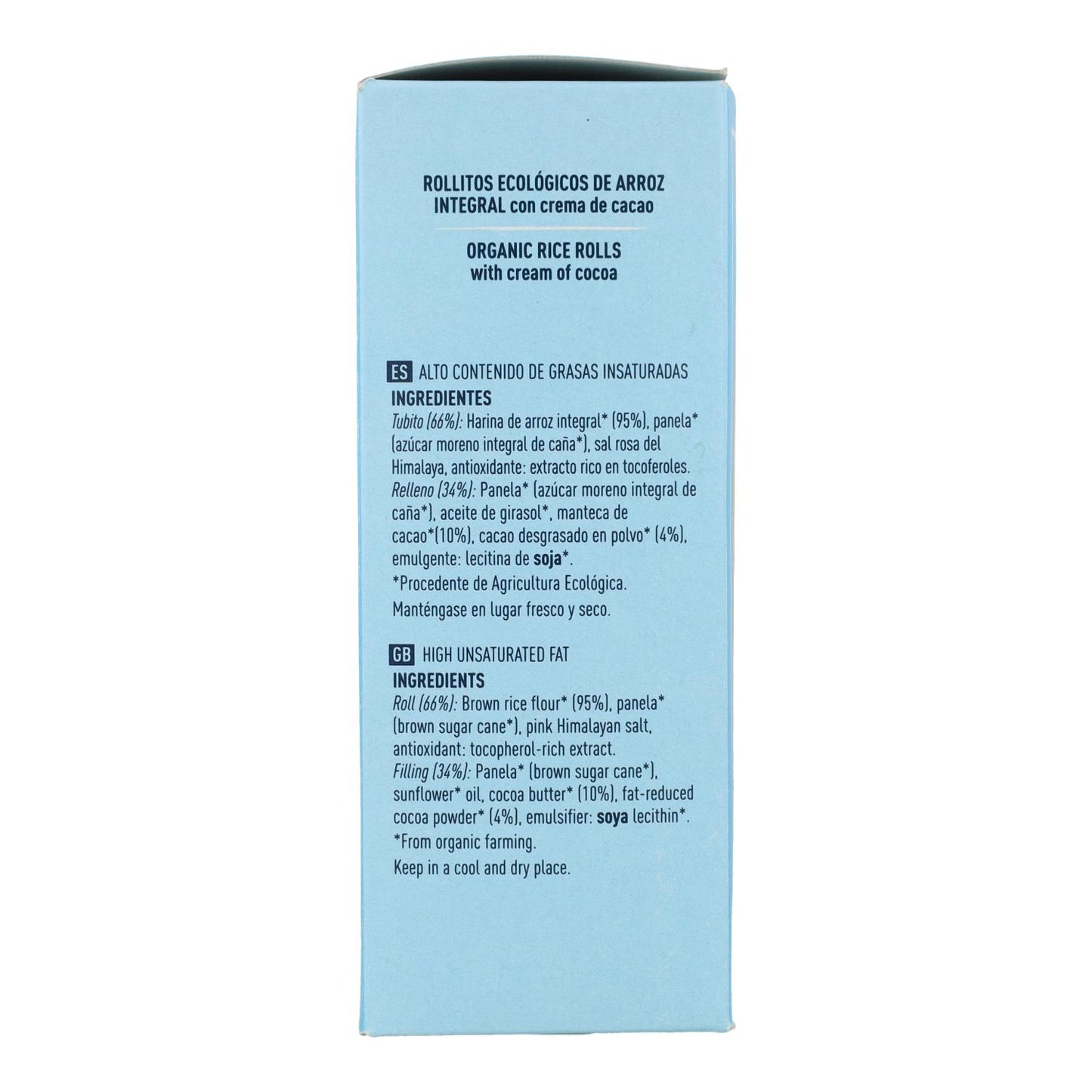 Soria Naturreisrollen mit Kakaocreme 4 x 25 g