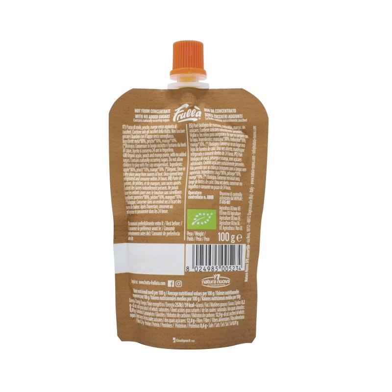 Frulla Natura Nuova Apple, Peach and Mango Pouches 1 unit of 100 g