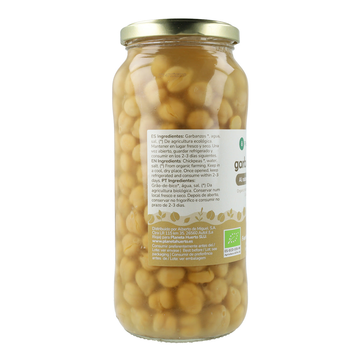 Kokta kikärter ECO Planeta Huerto 400 g