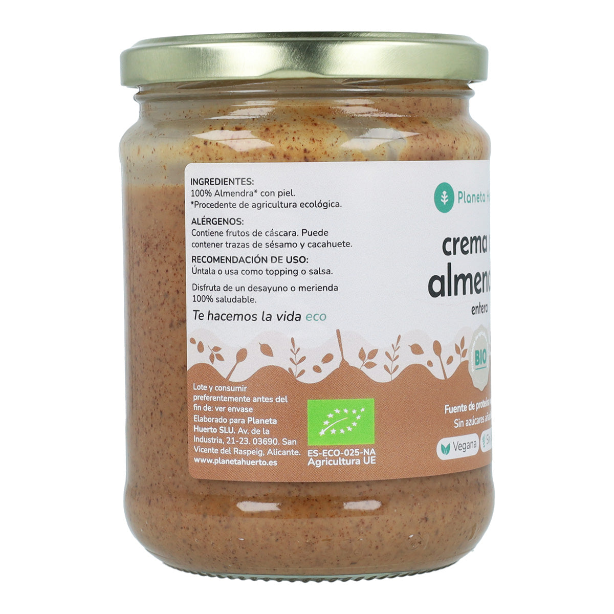 Amandes entières Cream ECO Planeta Huerto 350 g