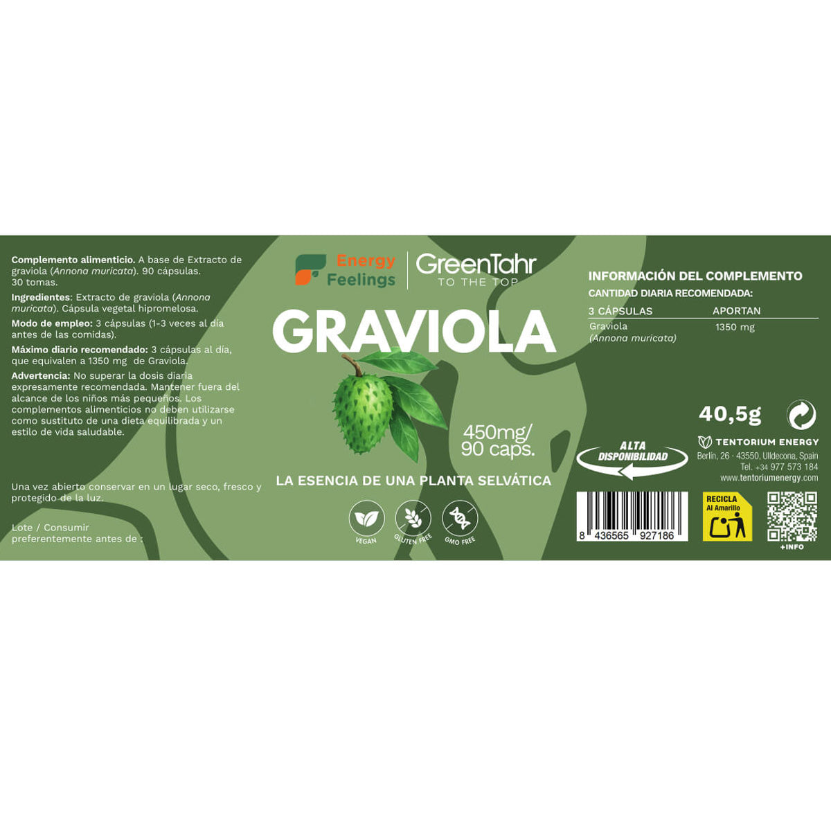 Graviola Energy Feelings 90 kapslar