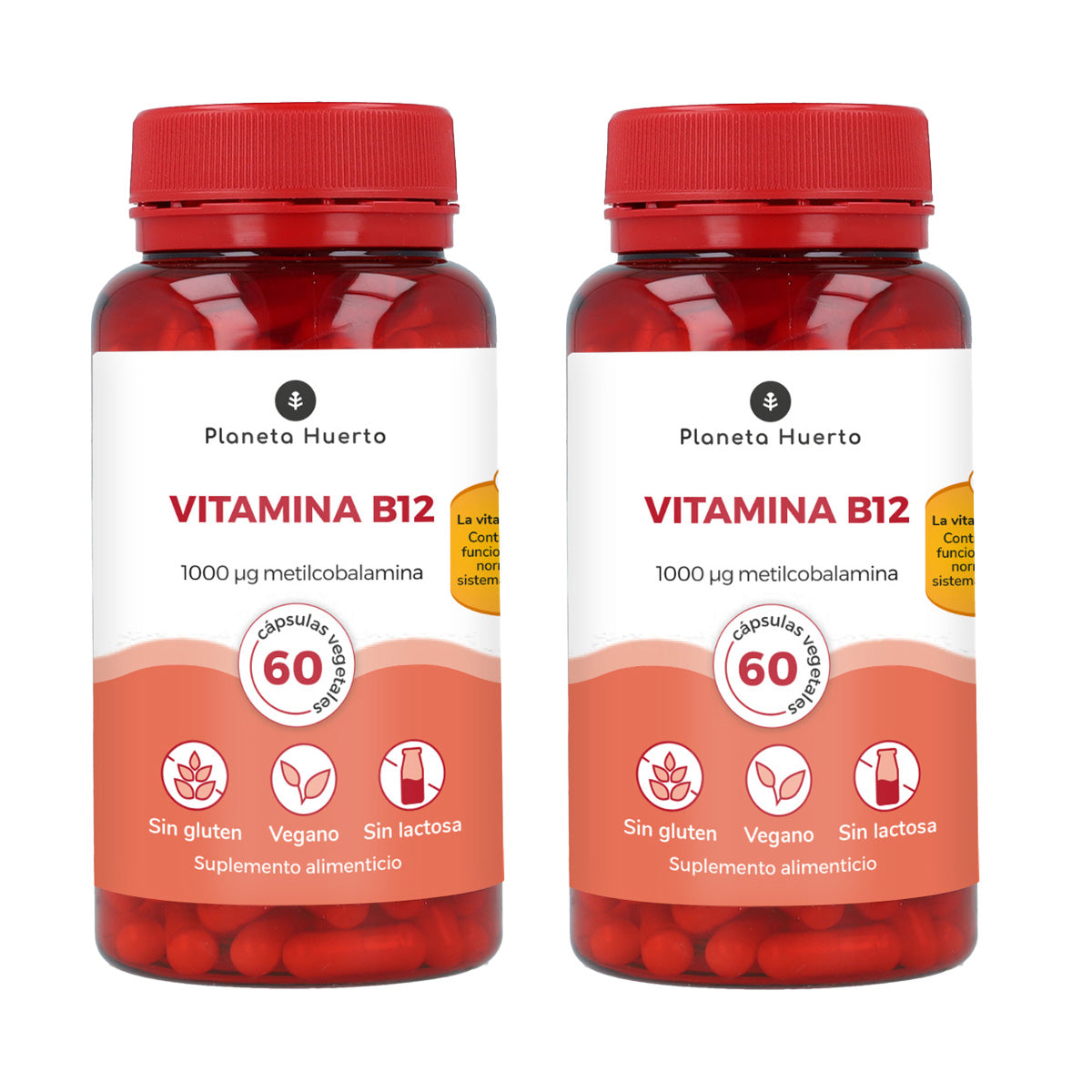 Pakket 2x Vitamine B12 Planeta Huerto 60 capsules