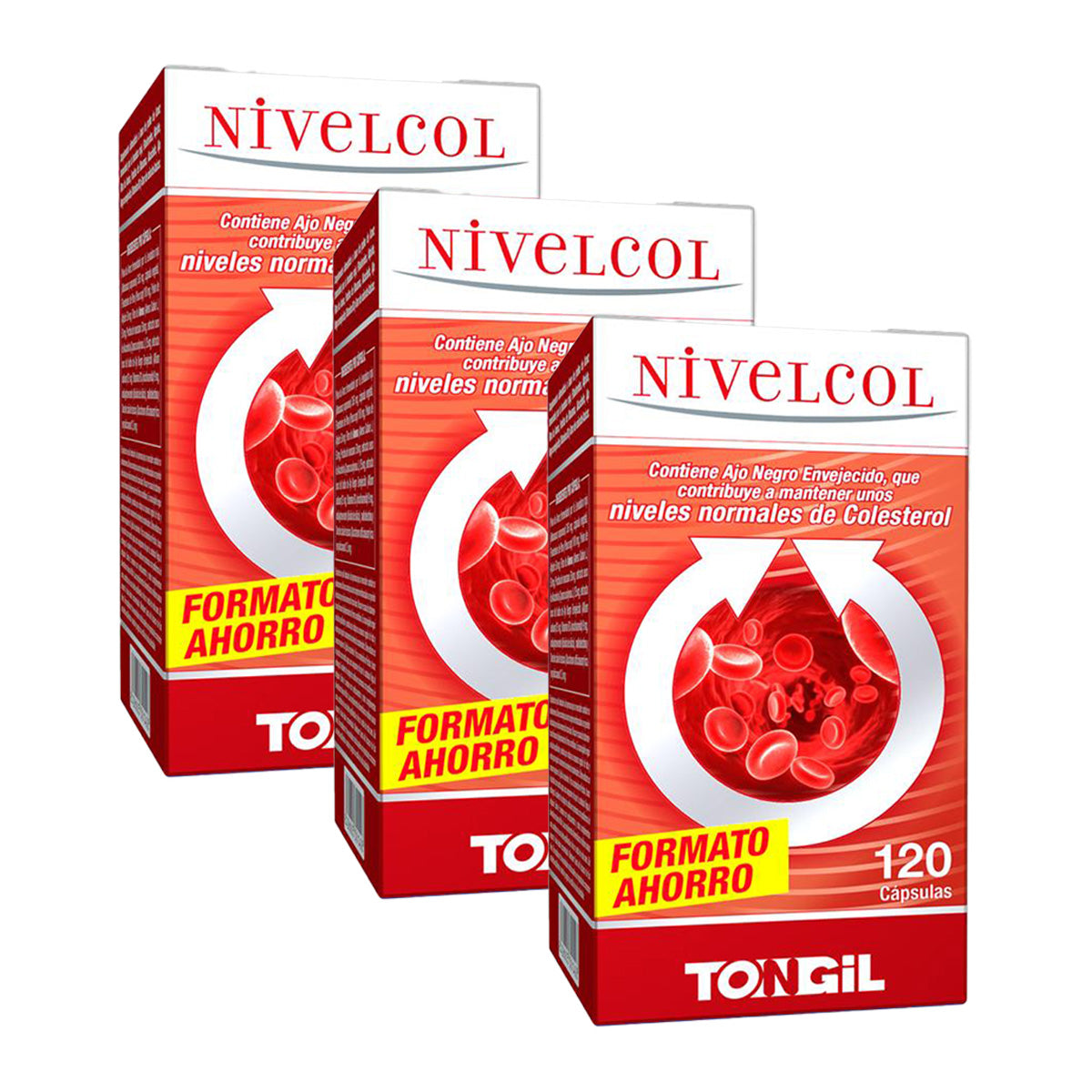3-pack Nivelcol Tongil 120 kapslar