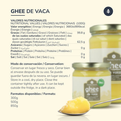Lot de 2 sachets de ghee (beurre clarifié) ECO Planeta Huerto 500 g