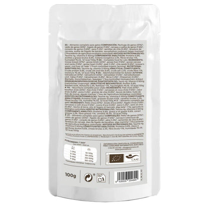 Natvoer Barf katten Zarpitas de amor BIO (Gans) Puromenu 100 g