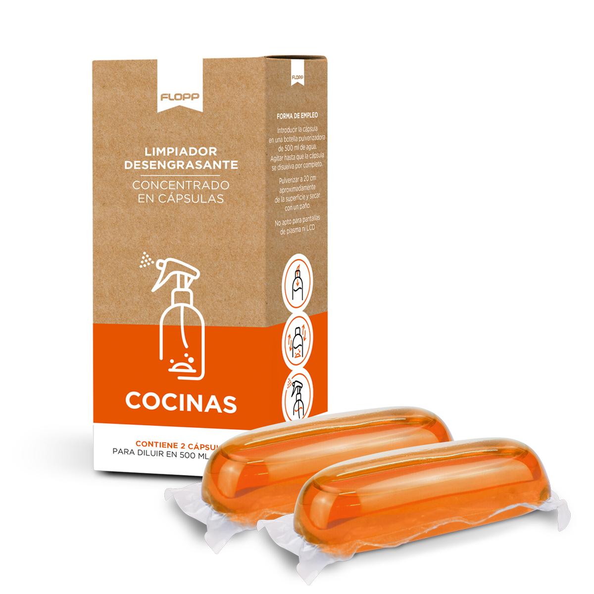 Lot de 2 recharges de dégraissant écologique Flopp 2 bouchons