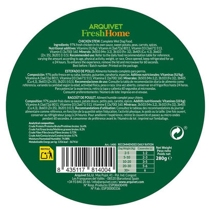 Arquivet Fresh Home Chicken Stew Nassfutter mit Huhn für Hunde 280 g