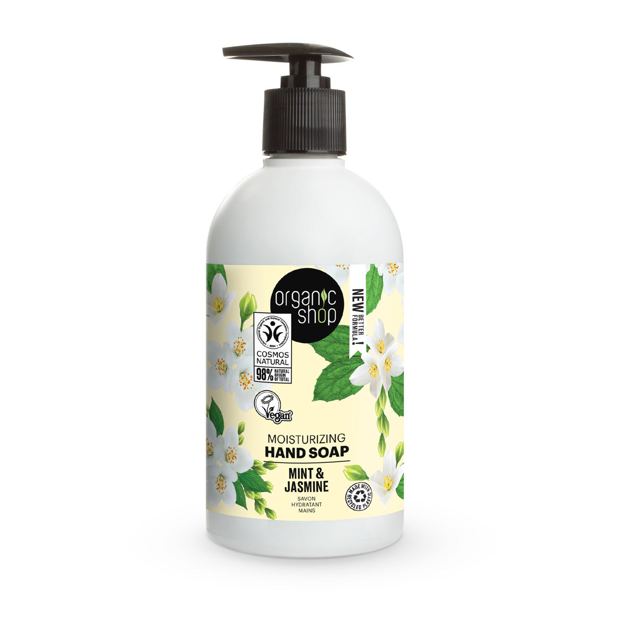 Savon pour les mains jasmin mentholé Organic Shop 500 ml