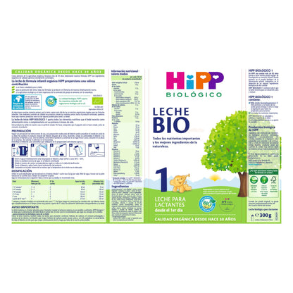 Lot de 2 Lait infantile bio 0-6 mois HiPP 300 g
