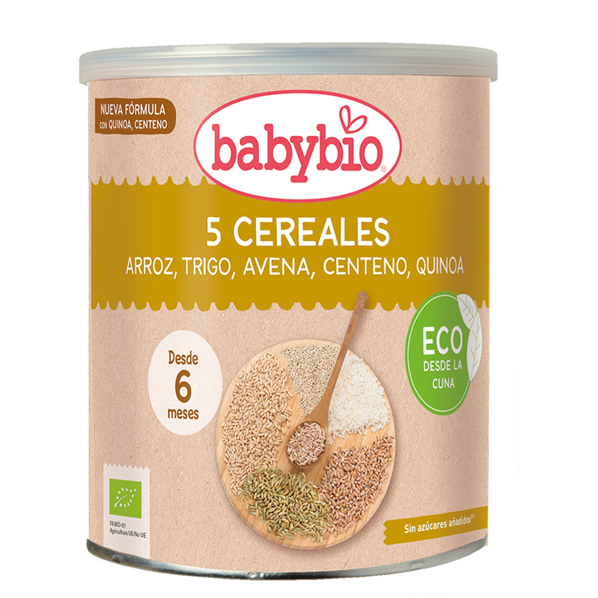 Babybio 5-grain porridge with rice, wheat, oats, rye and quinoa 220 g