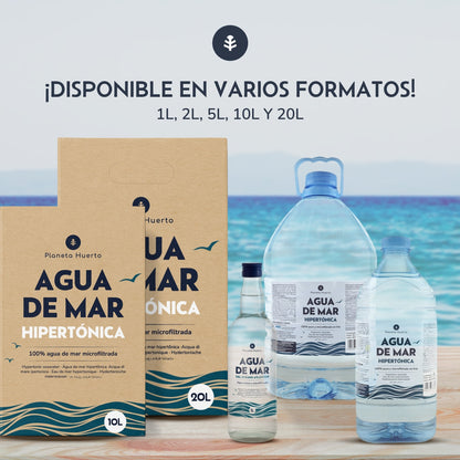 Hypertonisches Meerwasser, Flasche Planeta Huerto, 2 l