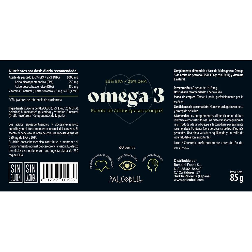 60 Omega 3-parels Paleobull 85 g