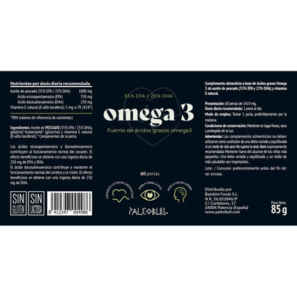 60 Omega 3-parels Paleobull 85 g