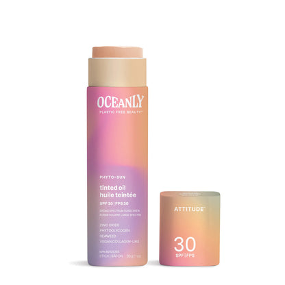 Oceanly - Olio viso con protezione solare PHYTO-SUN - Con colore - FSPF 30, Attitude, 30 g