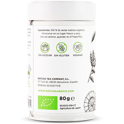100% organic Matcha Ceremonial tea Matcha & CO 80 g