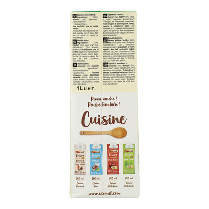 Pack 6 uds Bebida Vegetal de Almendra endulzada con Ágave BIO EcoMil 1L