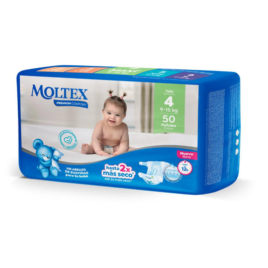 Moltex Premium Comfort luiers T4 (9-15 kg) 50 stuks
