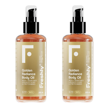 Pack of 2 Freshly Golden Radiance Body Oil 200 ml