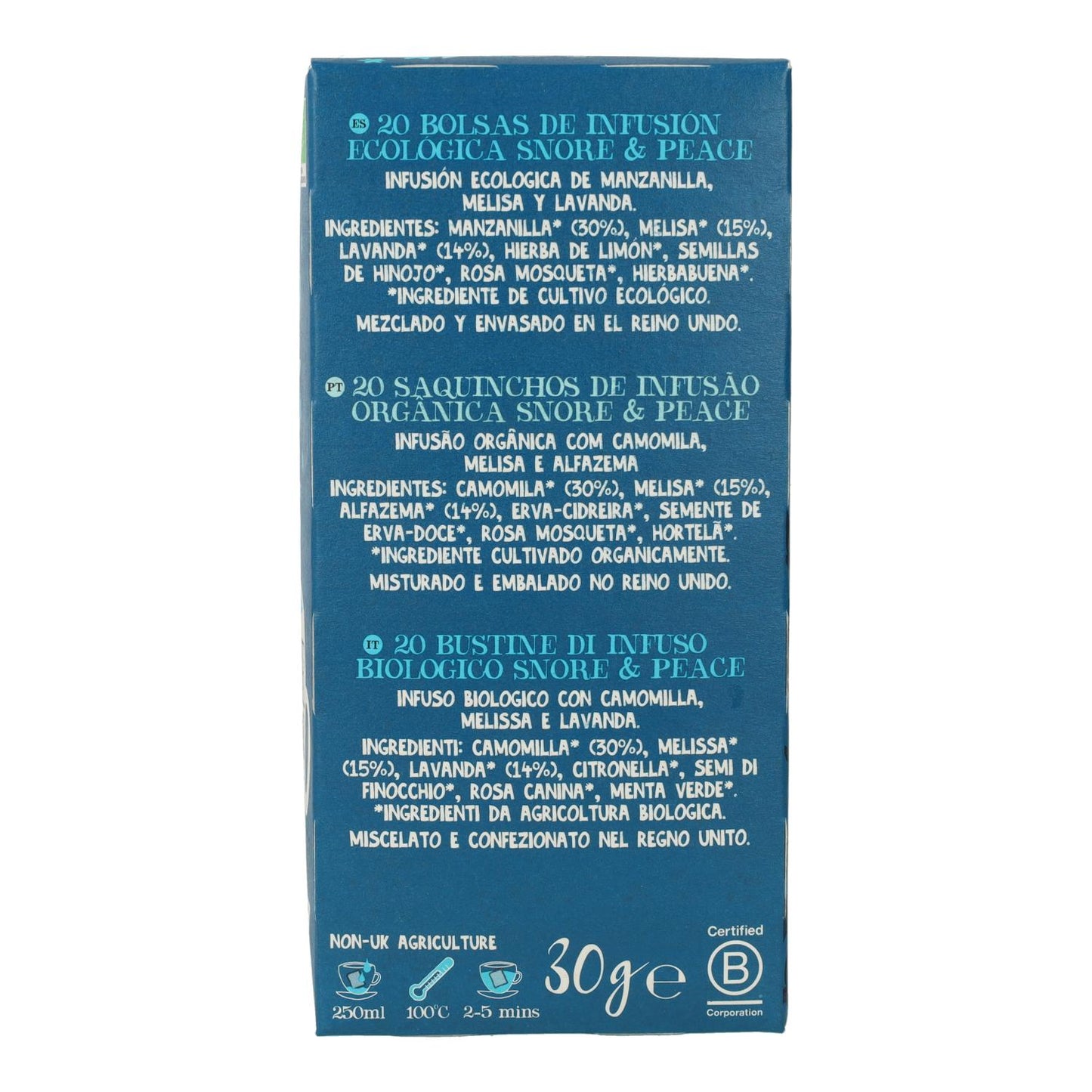 Herbata Snore & Peace Bio Cupper 20 torebek