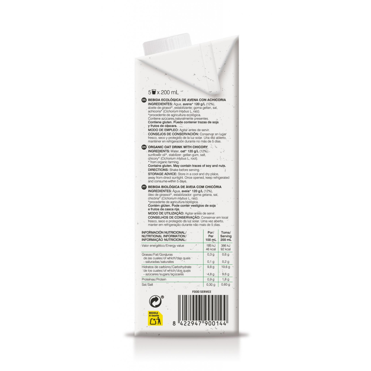 Biologische haverdrank voor de botten Soria Natural 1 L