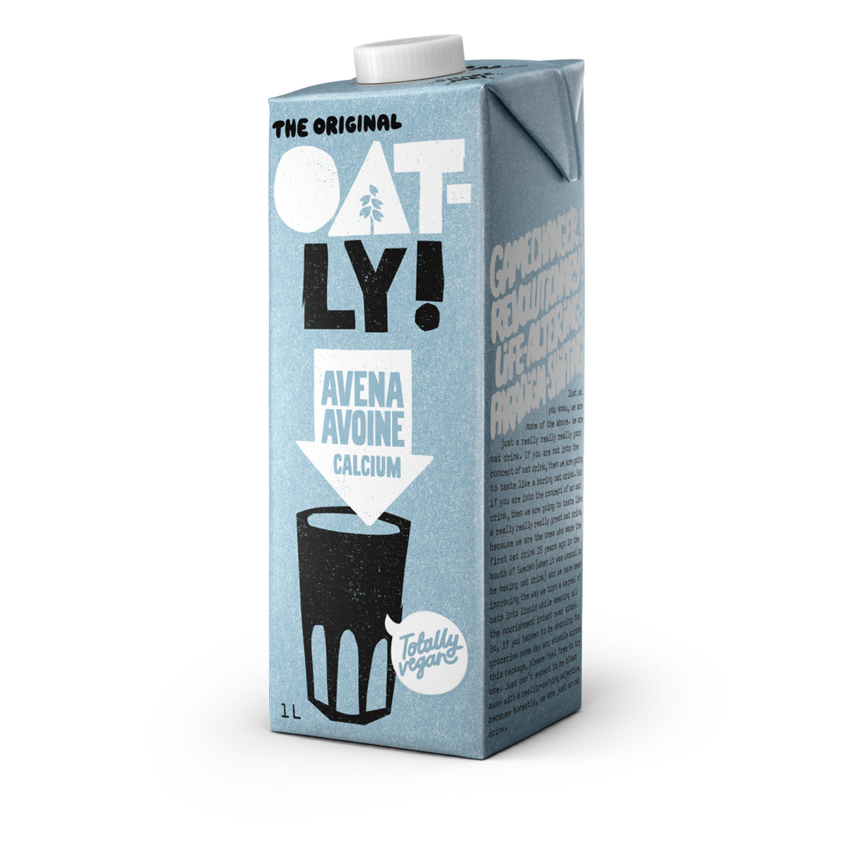 Lot de 6 boissons à l'avoine enrichies en calcium, Oatly, 1 L