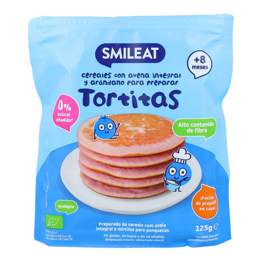 Mieszanka pełnoziarnistych płatków owsianych i jagód ECO Smileat 125 g