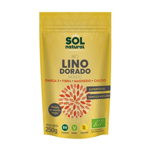 Gemalen gouden lijnzaad Sol Natural 250 g