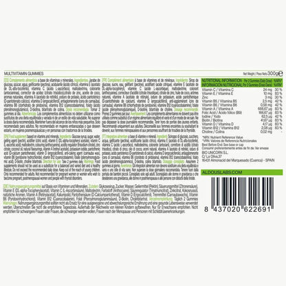 Multivitamines en gommes à la saveur de mûre Aldous Bio 120 gommes