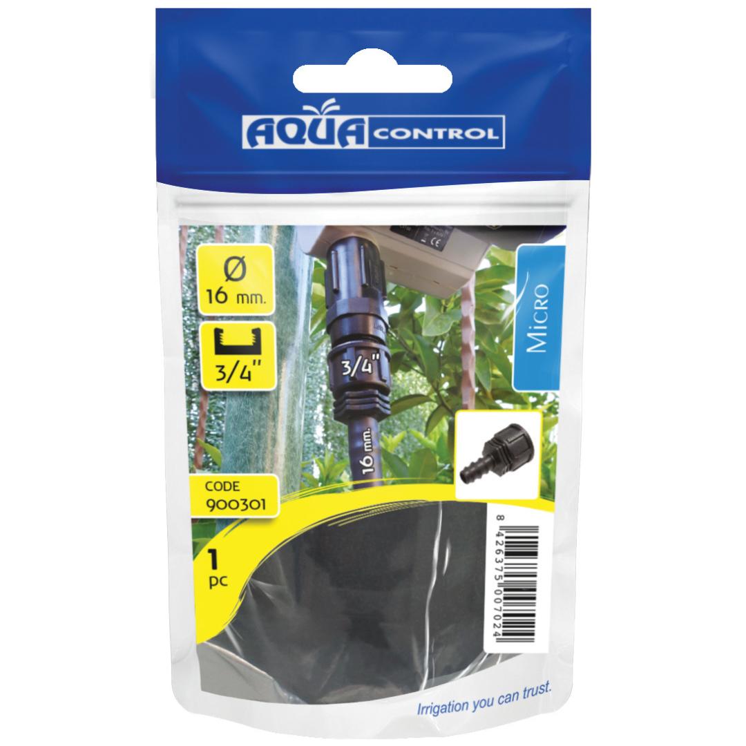 Adaptateur filetage femelle Aqua Control 3/4" x 16 mm