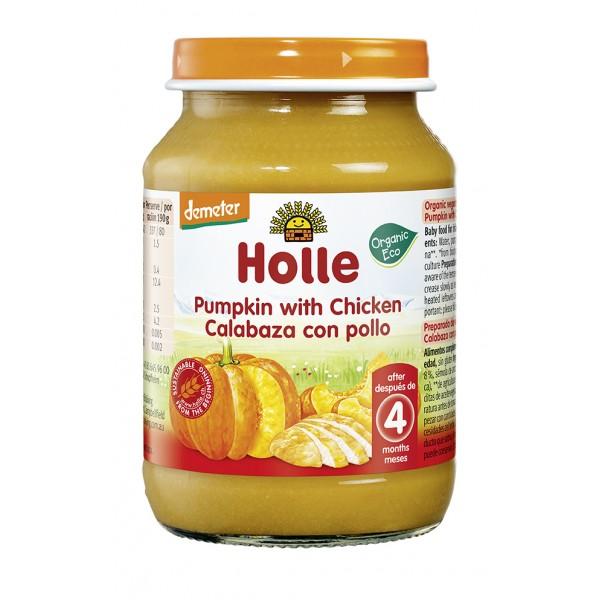 Petit pot ECO potiron et poulet +5 mois Holle 190 g
