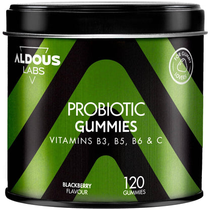 Probiotica met vitamines in gummies met bramensmaak Aldous Bio 120 gummies