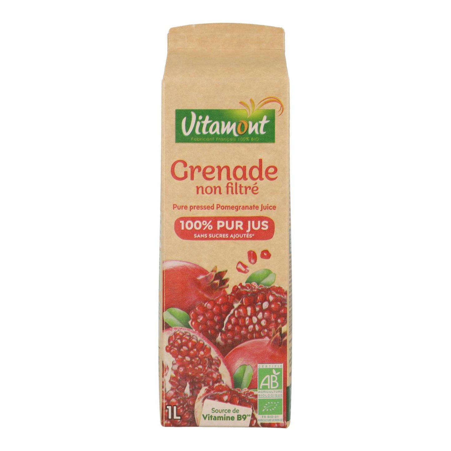 Jus de grenade Vitamont en brique 1 L