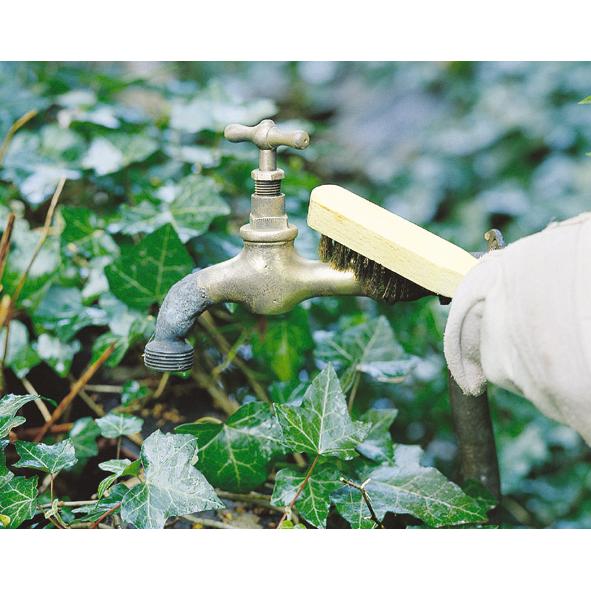 Brosse métallique à main en laiton 200 mm Wolfcraft 272500