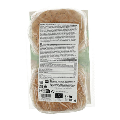 Pan de Molde Chia y Quinoa Sin Gluten Bio Schnitzer 500 g