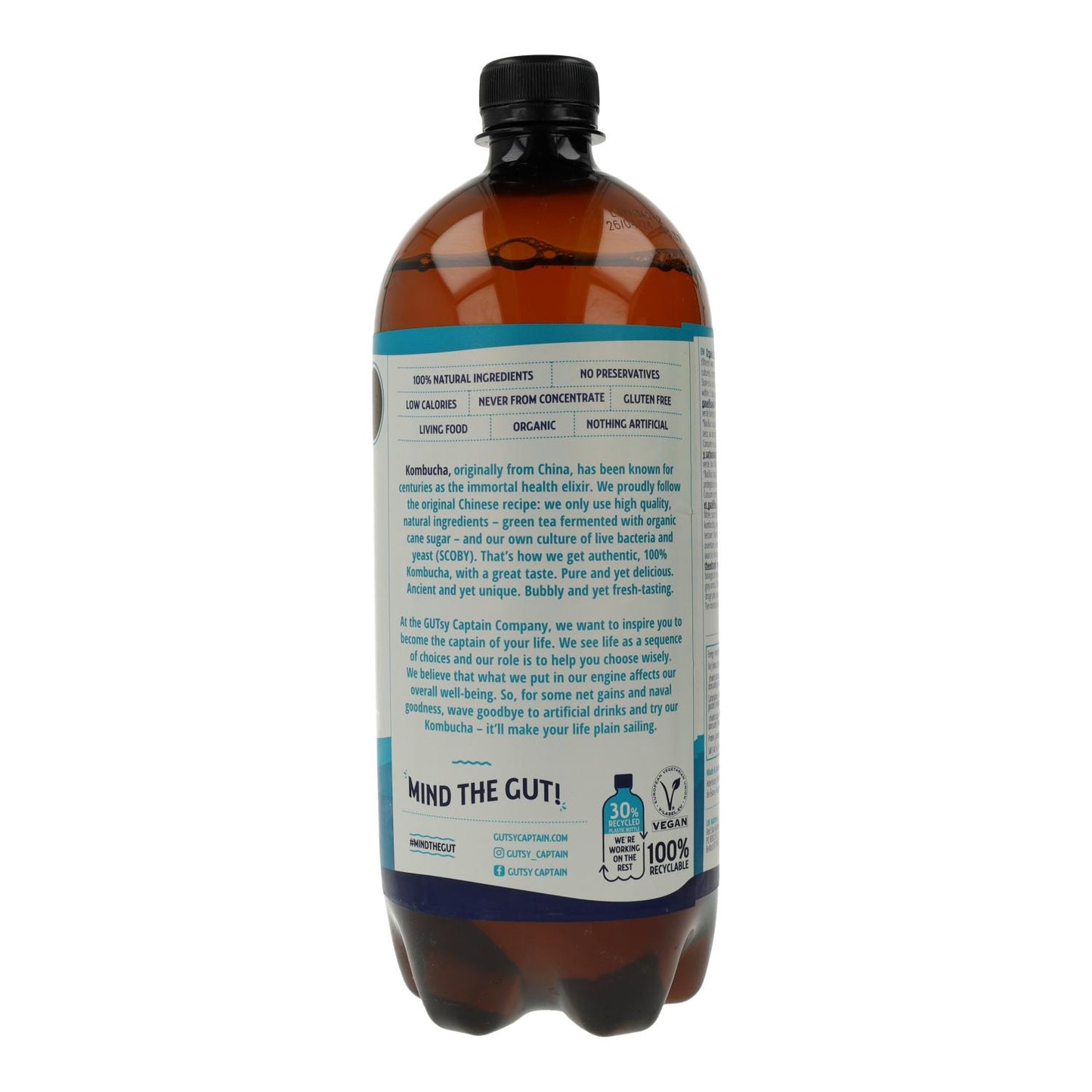 Bebida Kombucha BIO original Captain Kombucha 400 ml