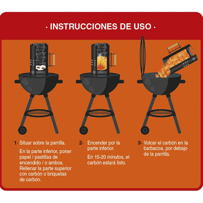 Kohleanzünder für Grills Okfuego