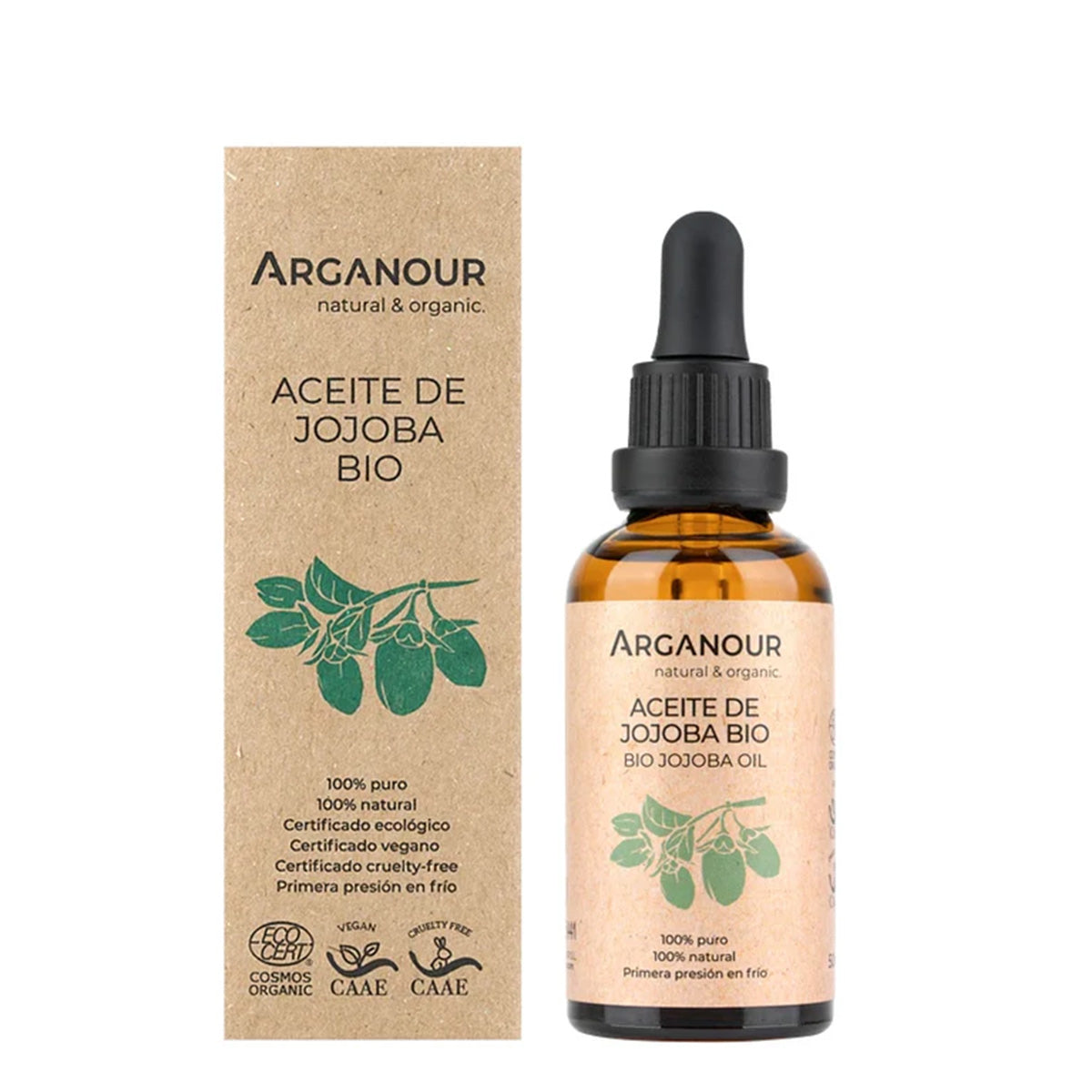 100 % ekologisk jojobaolja Arganour 50 ml