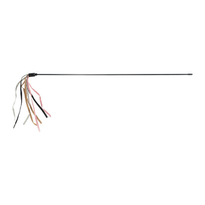 Spelstav med läderfjäder, 65 cm