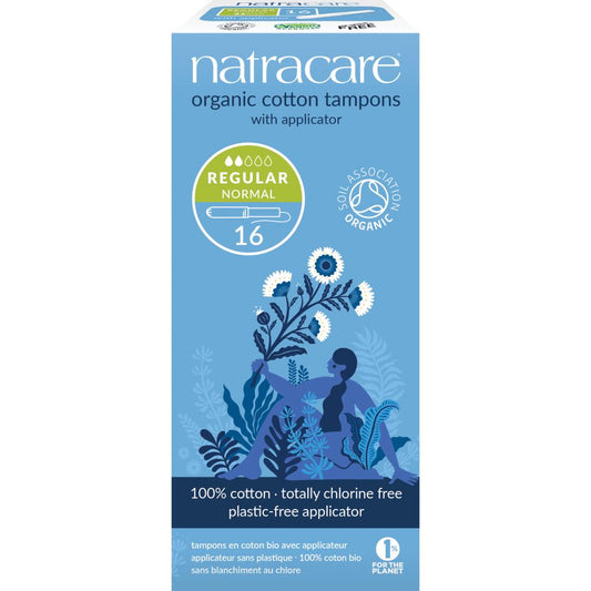 Natracare biologische tampons met applicator, 16 stuks