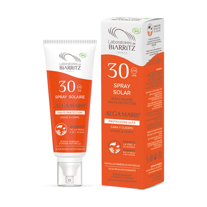 Spray do opalania na twarz i ciało SPF 30 Algas Maris 100 ml