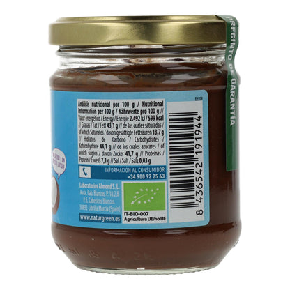 Naturgreen coconut and cocoa spread, 200 g