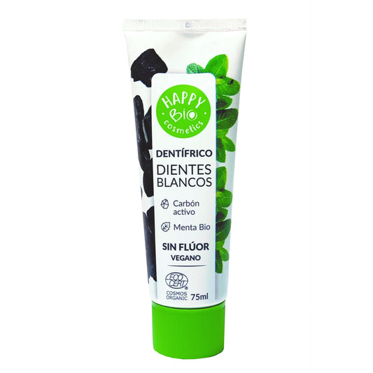 Pasta do zębów wybielająca z węglem aktywnym HappyBio 75 ml
